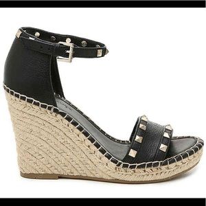 marc fisher espadrille wedge with studs
